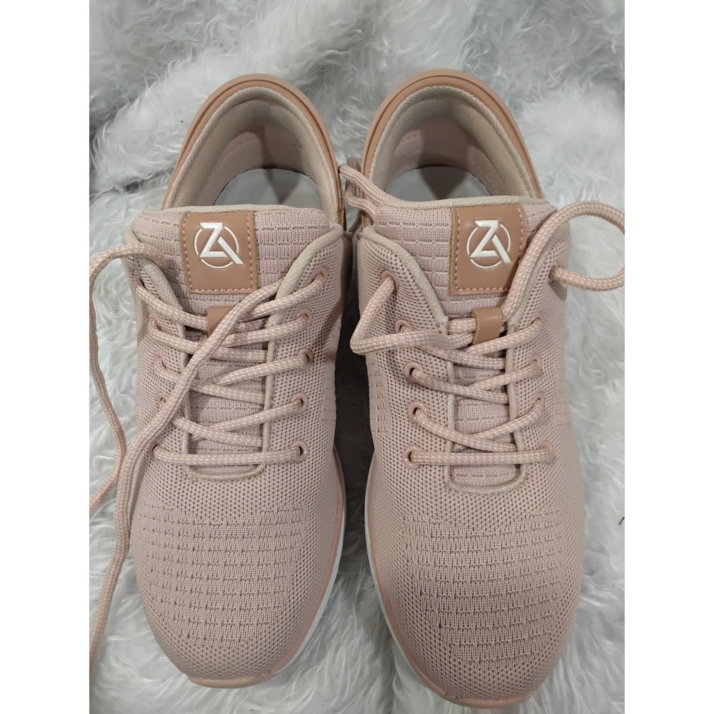 ZEBA Women's Blush Pink Mesh Lace Up Sneakers Athletic Shoes Size 10